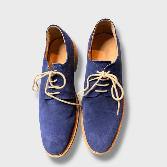 Beckett Simonon Kent Blue Suede Wingtip‎ Derbies Men’s 10.5 Leather Dress Shoes main image 10